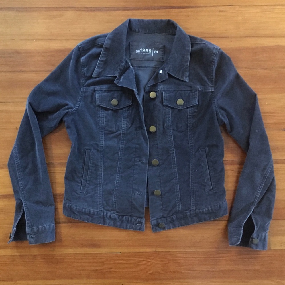 GAP gray corduroy jeans jacket